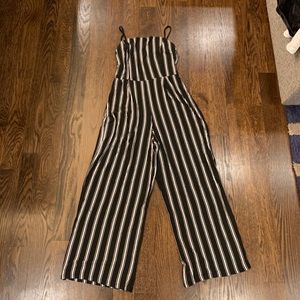 BERSHKA striped jumpsuit